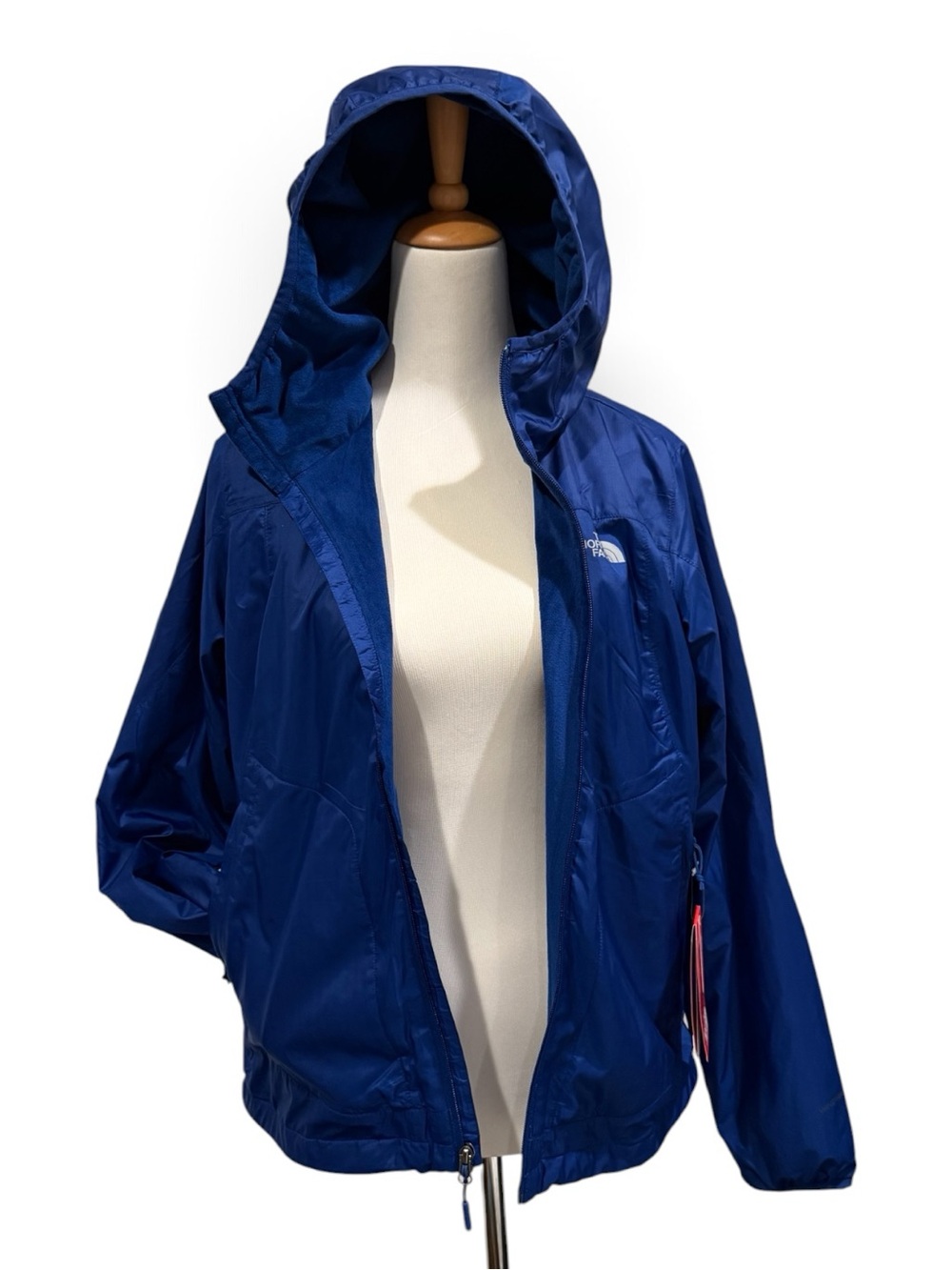 The North Face Pitaya 2 hooded jacket windbreaker sodalite blue Large NEW